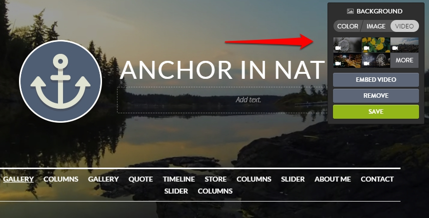 Set video as background Set video as background